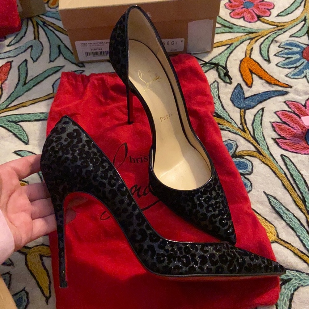 Christian Louboutin Irish 100 Glitter Leo Floque